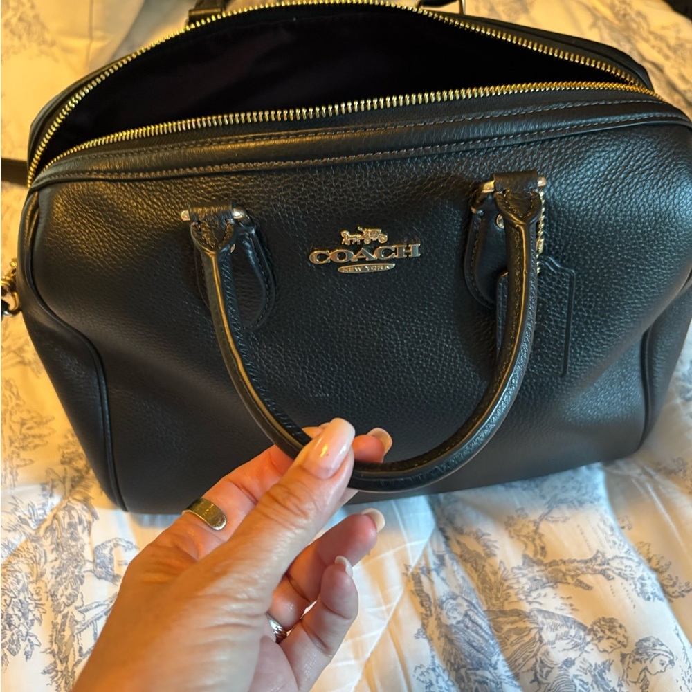 Coach Black Leather Satchel